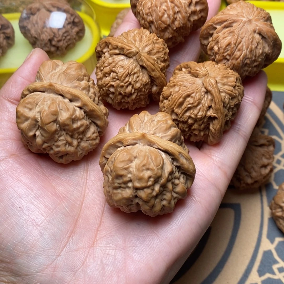 文玩核桃吊坠心****好三对