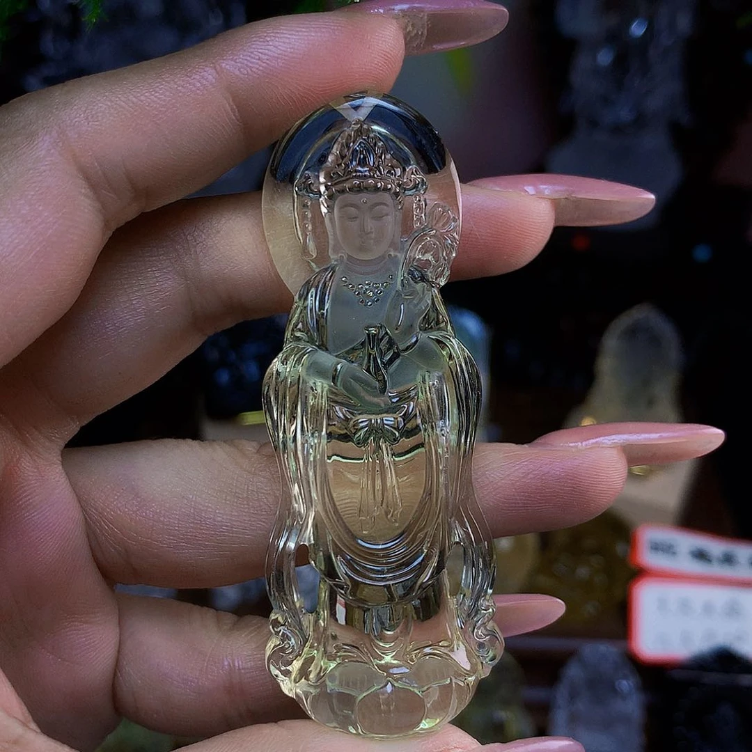 水晶颈饰未镶嵌D***j，