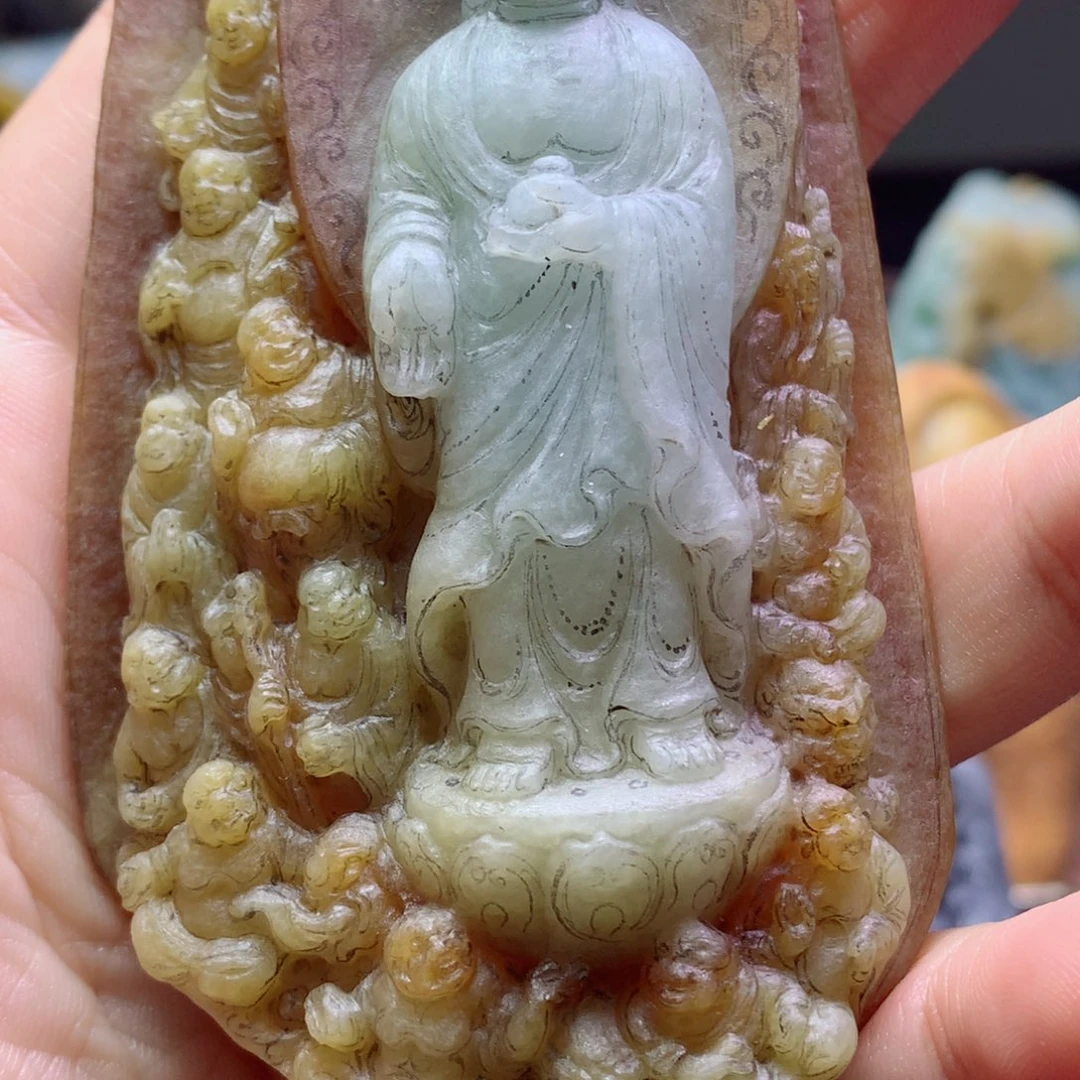 猪***宝定制翡翠未镶嵌翡翠