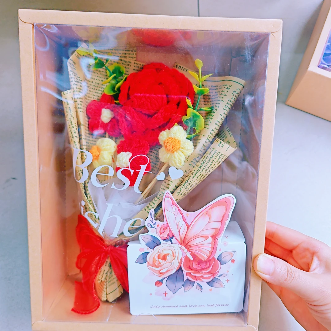 19*25.5厘米盒装教师节花束礼物文具（一单到手5盒 混色）