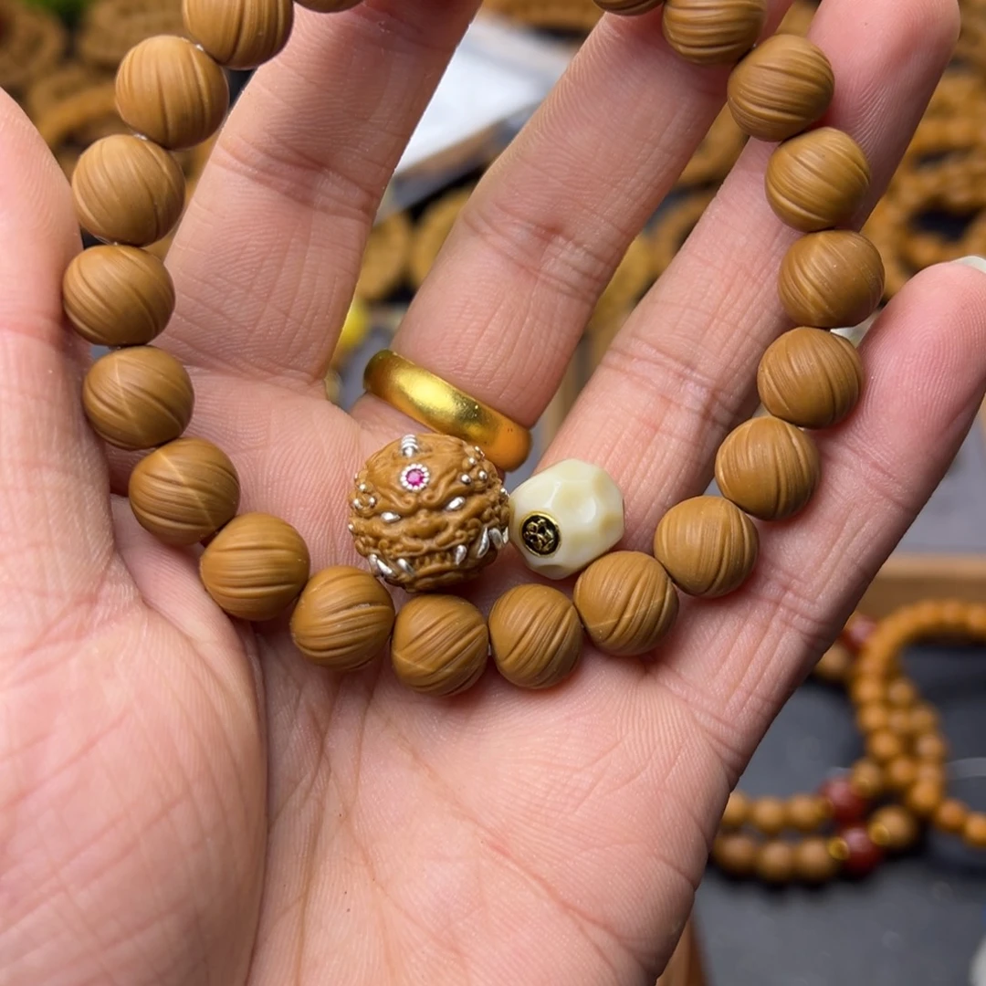 永***恒猴头核桃吊坠定风珠➕唐狮银➕无相配饰