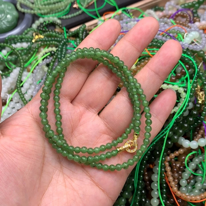 和田玉未镶嵌手链121