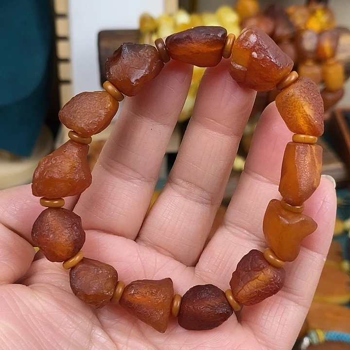 蜜蜡未镶嵌颈饰手串