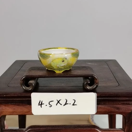 手工坯手绘青花釉下五彩
