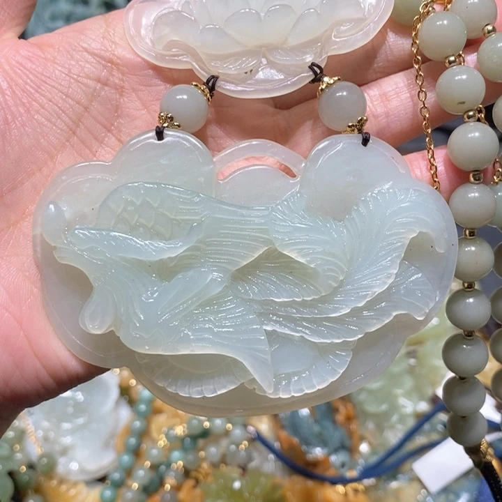 岫玉毛衣链未镶嵌