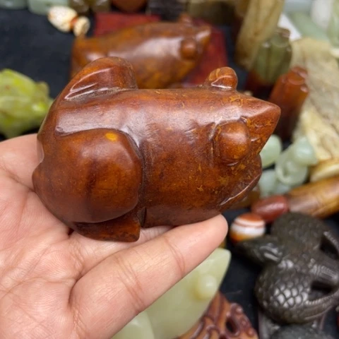 蛇纹石玉未镶嵌颈饰66