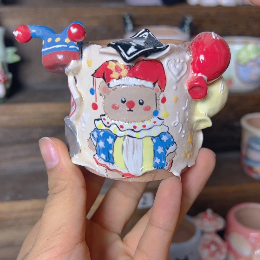 老梧家的手工多肉花盆