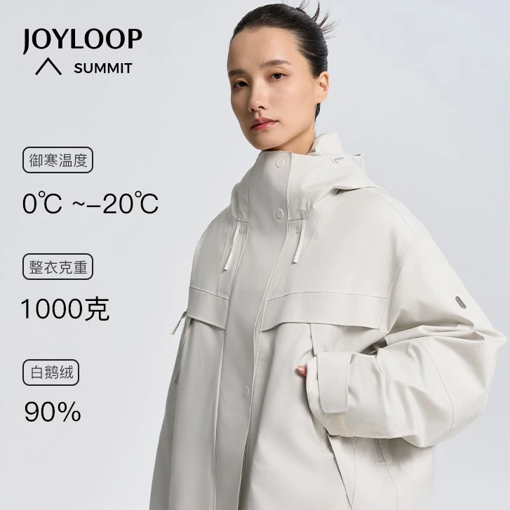 「Outdoors城市户外系列」90白鹅绒软壳一衣多穿可拆卸内胆J25112