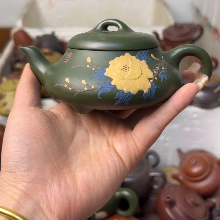 紫砂茶壶云****）划痕收缩纹