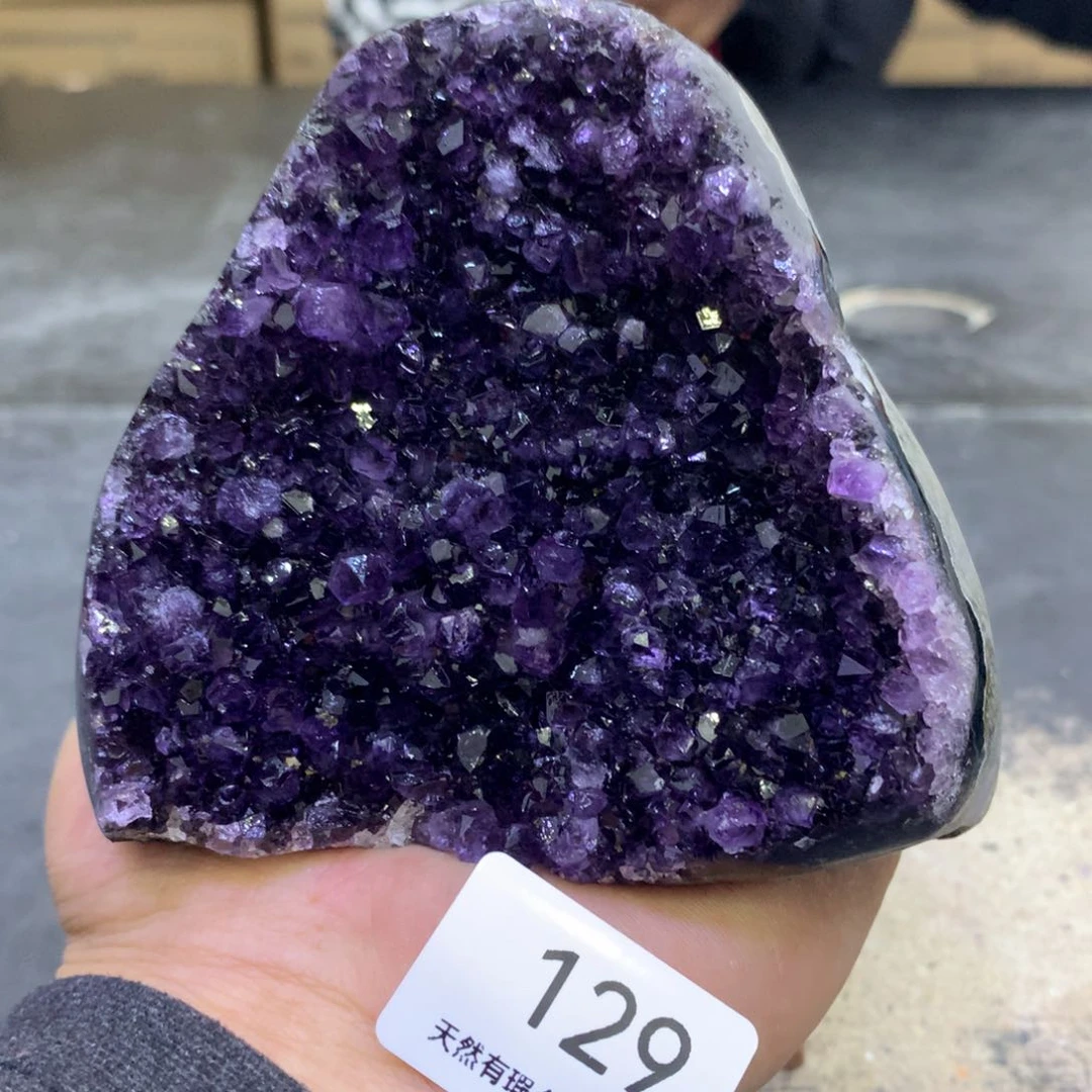 水晶摆件未镶嵌紫晶129