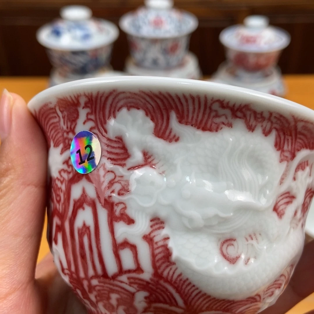 手绘现代茶具非古董