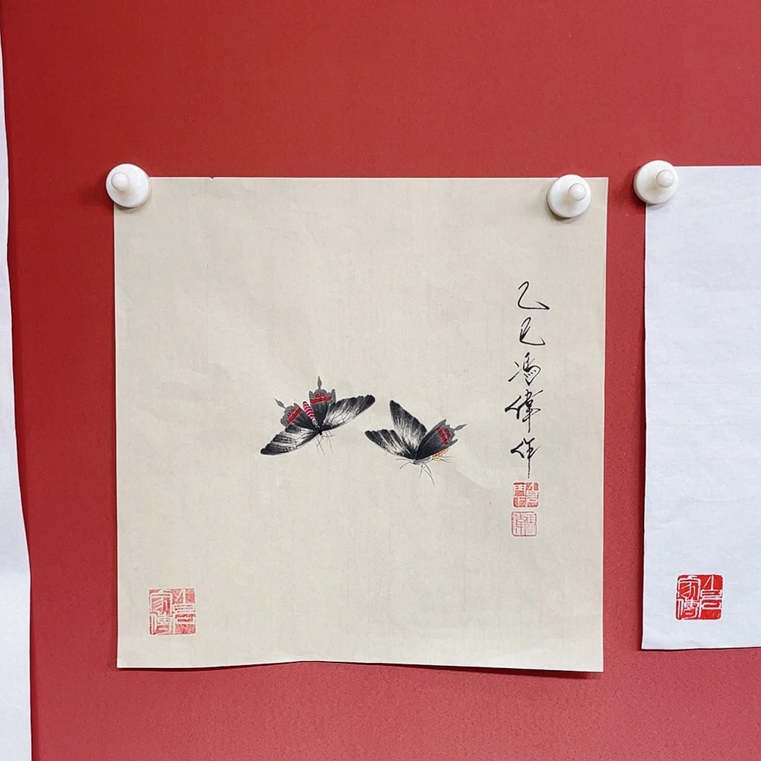 国画冯伟老师手绘国画作品音浩