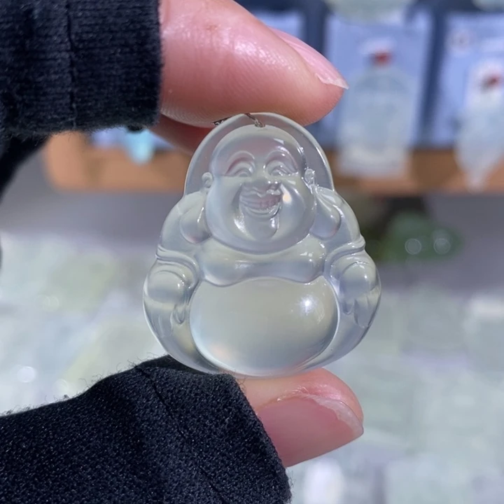 岫玉未镶嵌颈饰吊坠