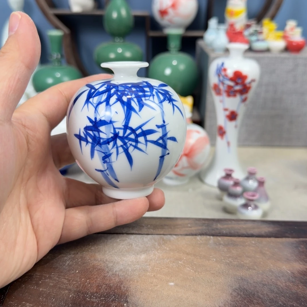 陶瓷手工小花器摆件