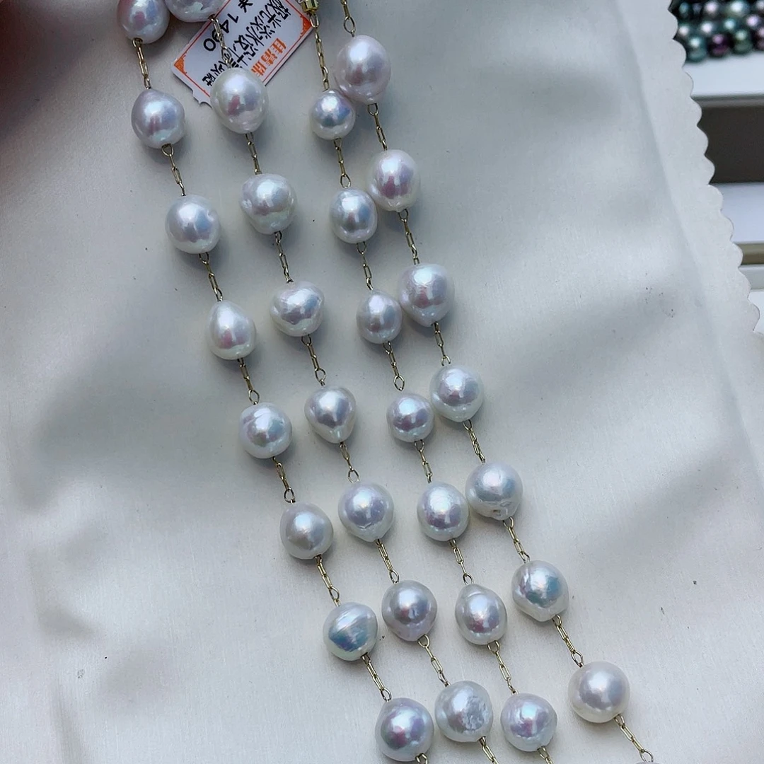 淡水珍珠未镶嵌颈饰W3
