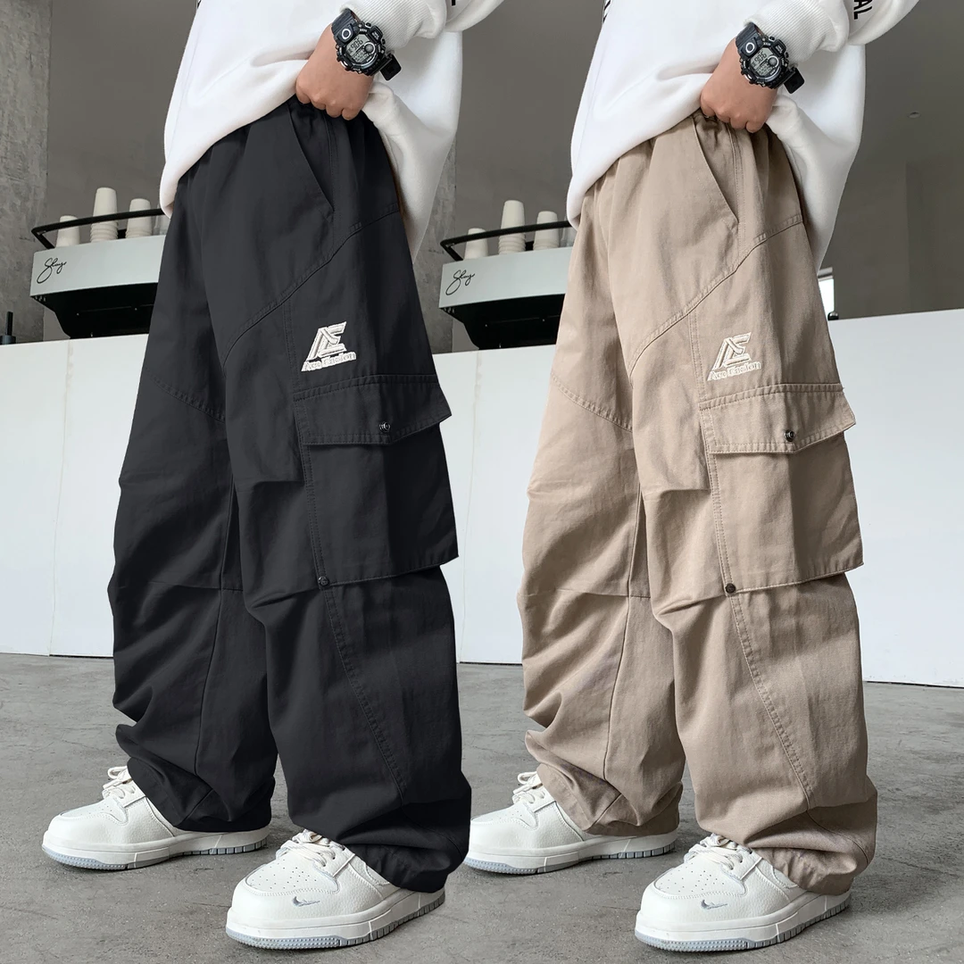 男童裤子春秋中大童秋季休闲裤2025新款秋装男孩炸街儿童工装裤潮