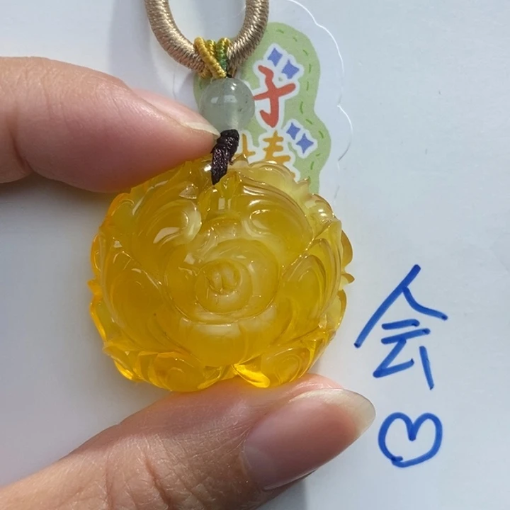 定制琥珀未镶嵌琥珀蜜蜡吊坠