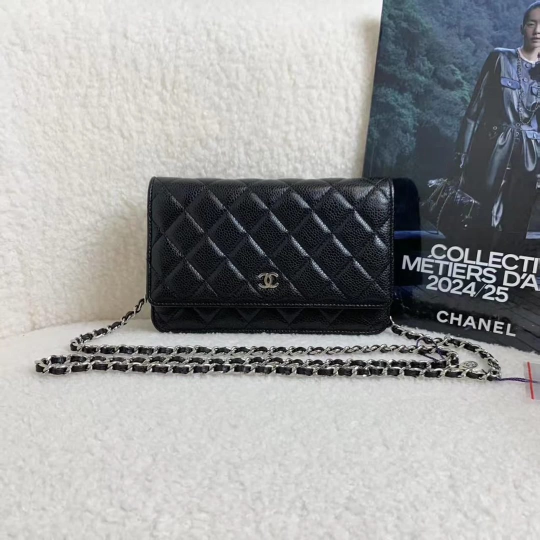 99新 Chanel/香奈儿 黑银牛woc 30开/12期免息/33716787/代卖服务