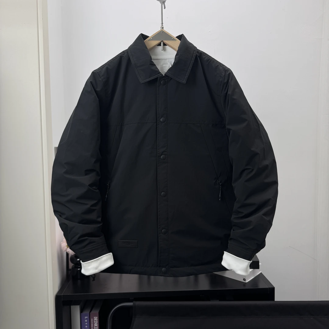 2025秋冬新款轻薄羽绒服男士短款百搭轻便翻领白鸭绒外套上衣8358