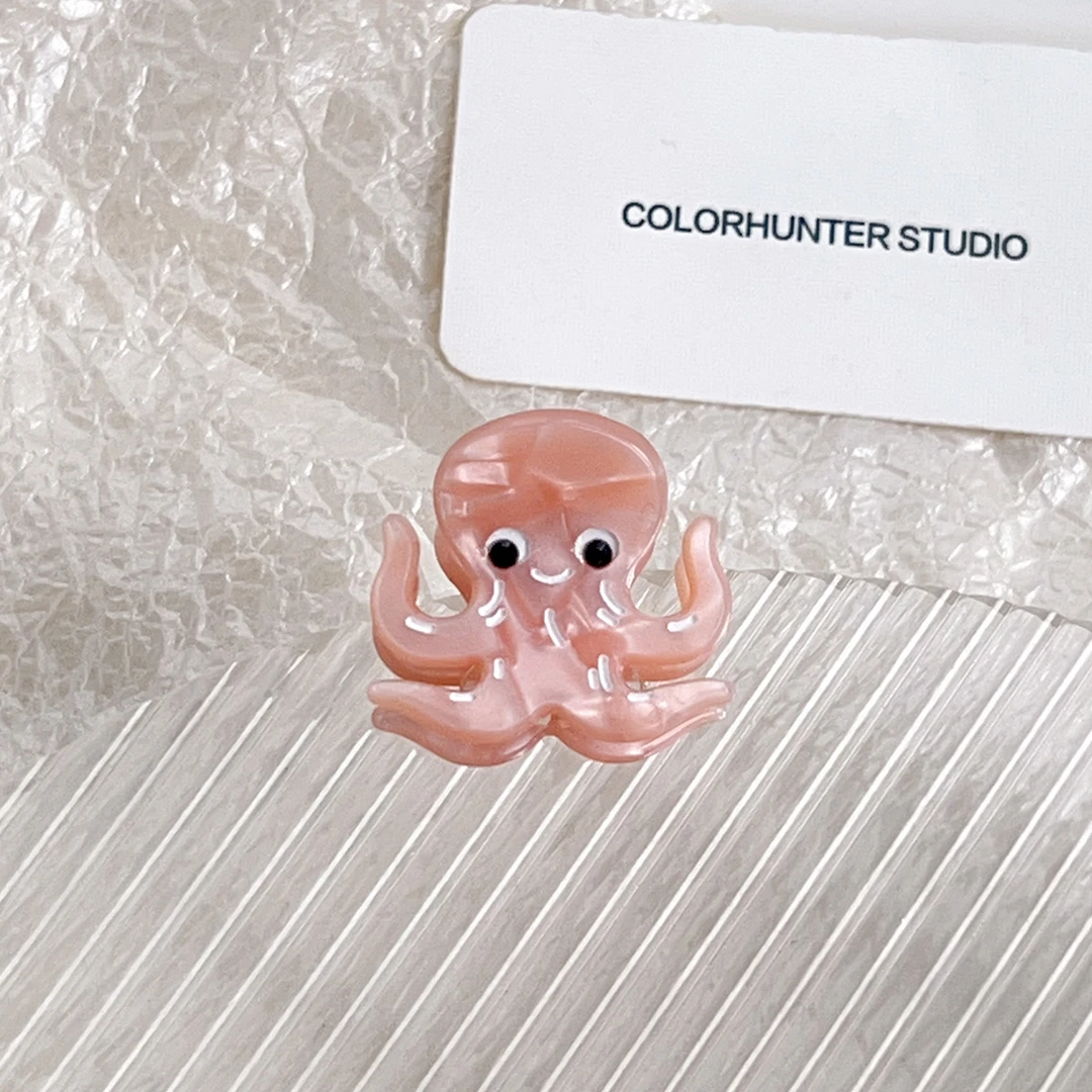 小章鱼醋酸小发夹2025新款小抓夹抓夹前额侧边碎发侧边夹发饰A713