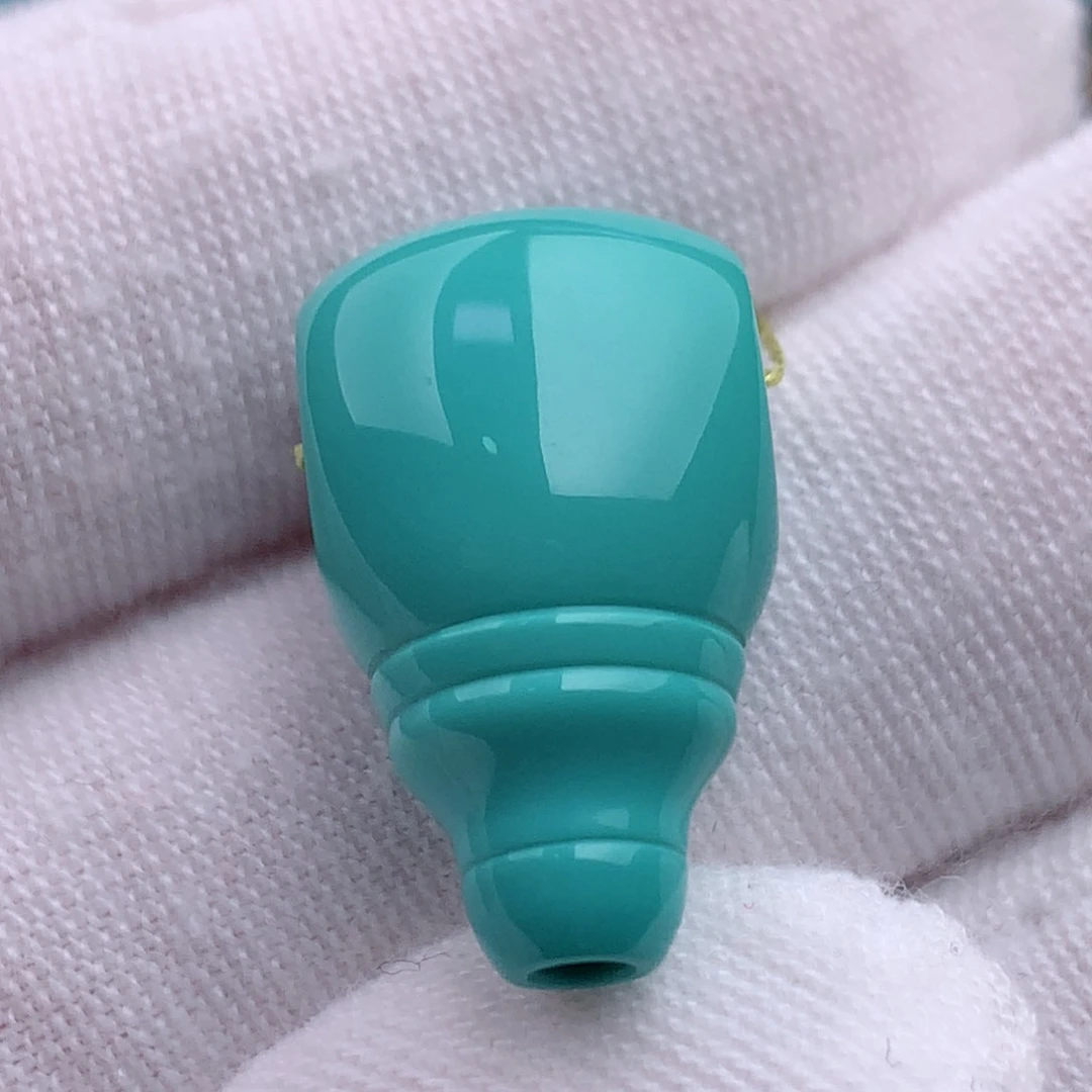 未镶嵌绿松石珠宝奇石11.8mm三通