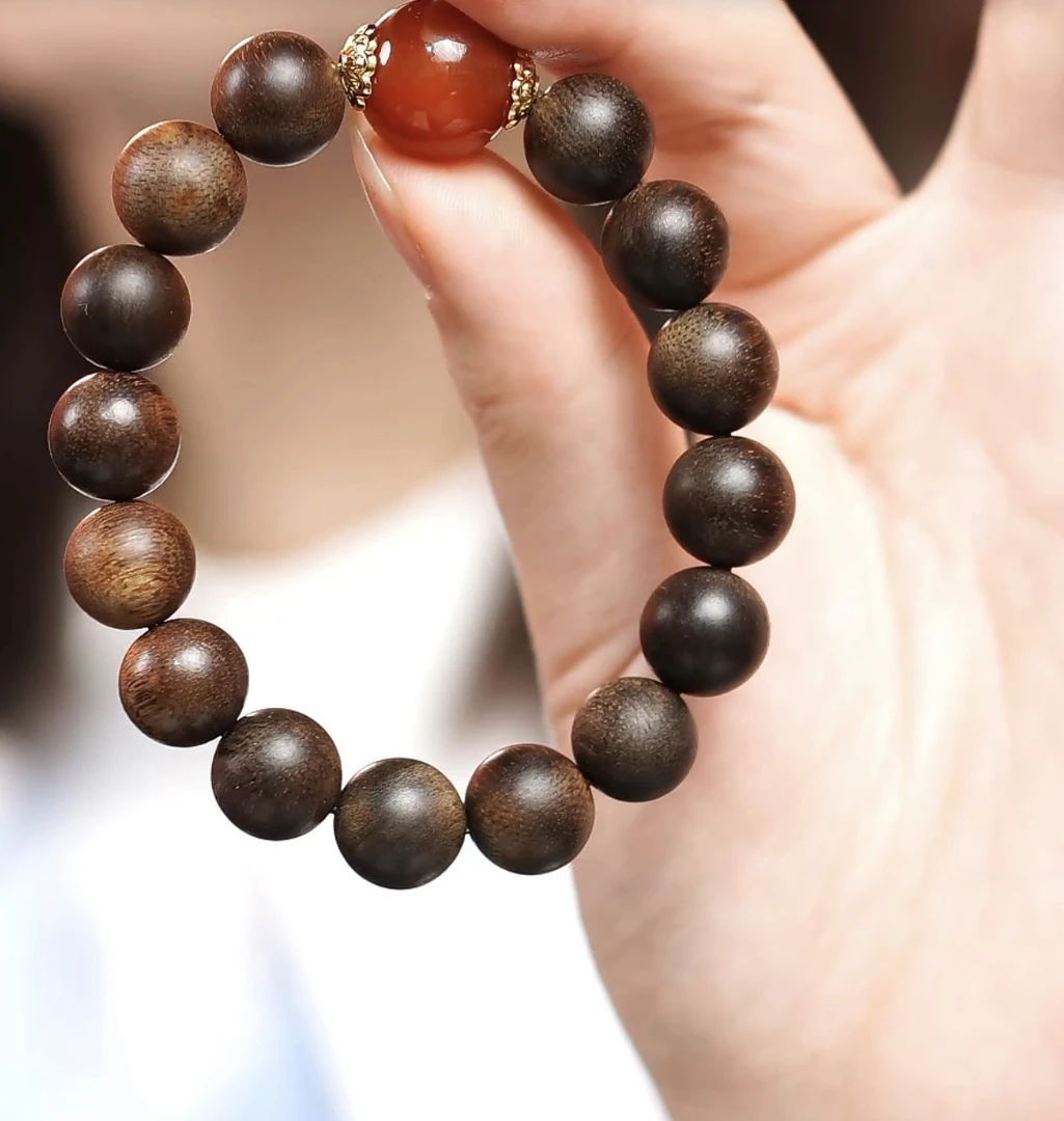 沉香 富森红土手串1.2