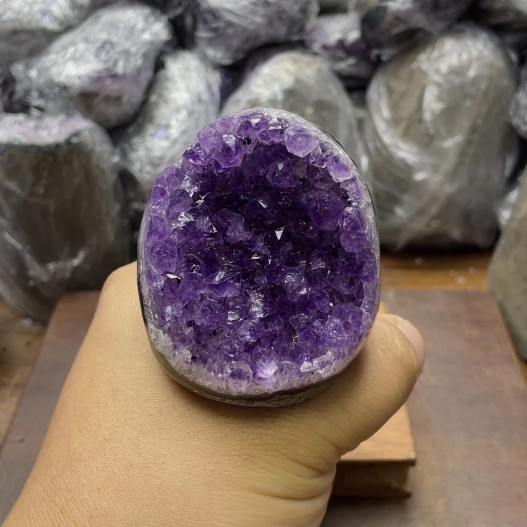 紫晶未镶嵌摆件紫晶