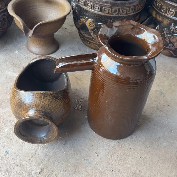 紫砂花盆口径13/27，13/21/13进水口1.5厘米