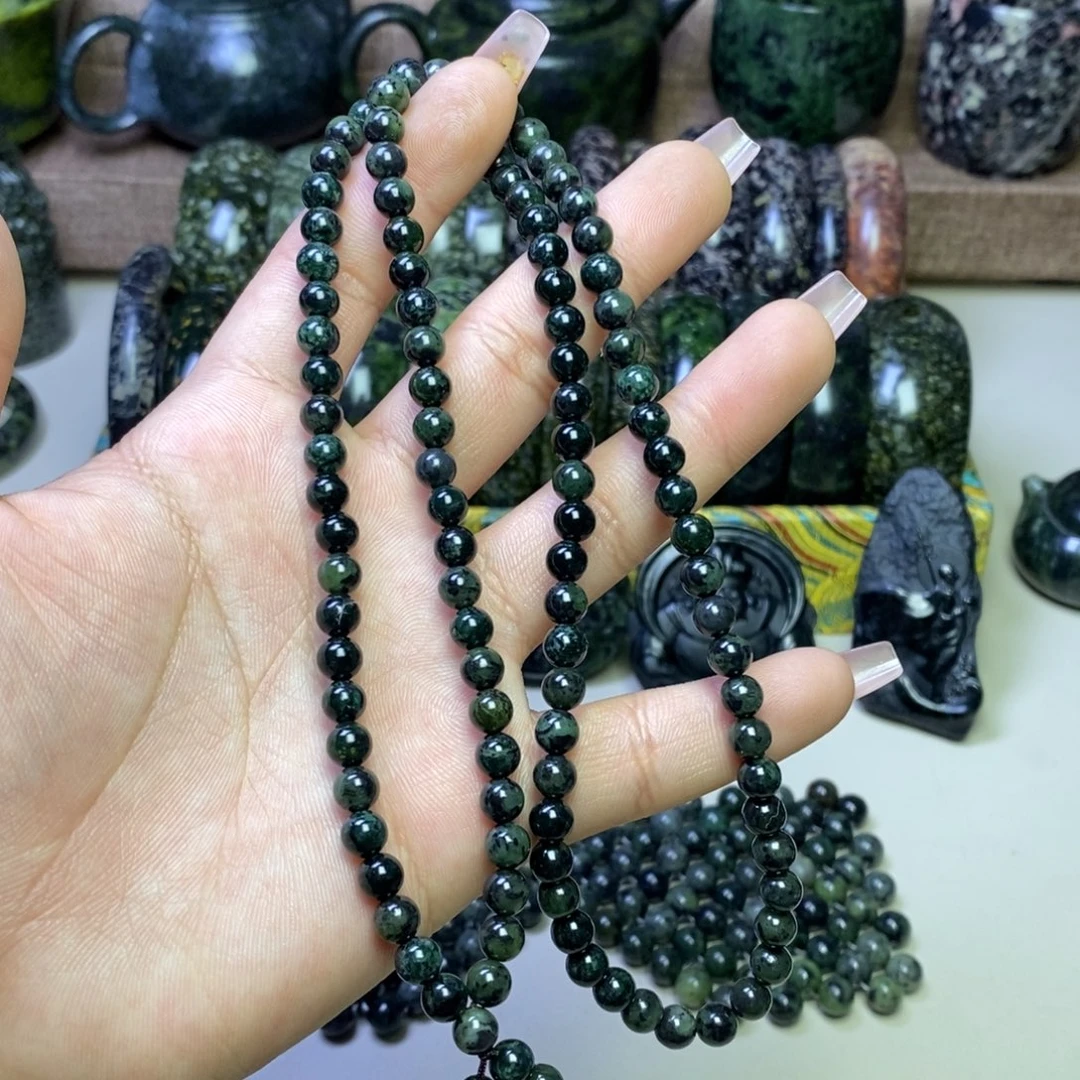 蛇纹石玉手链未镶嵌