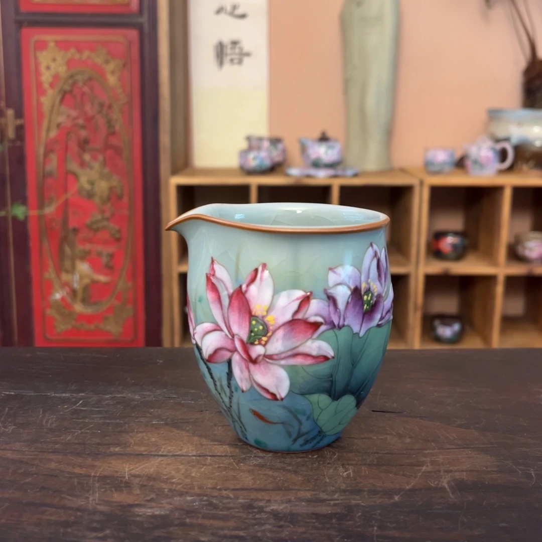 柴烧纯手工手绘陶瓷