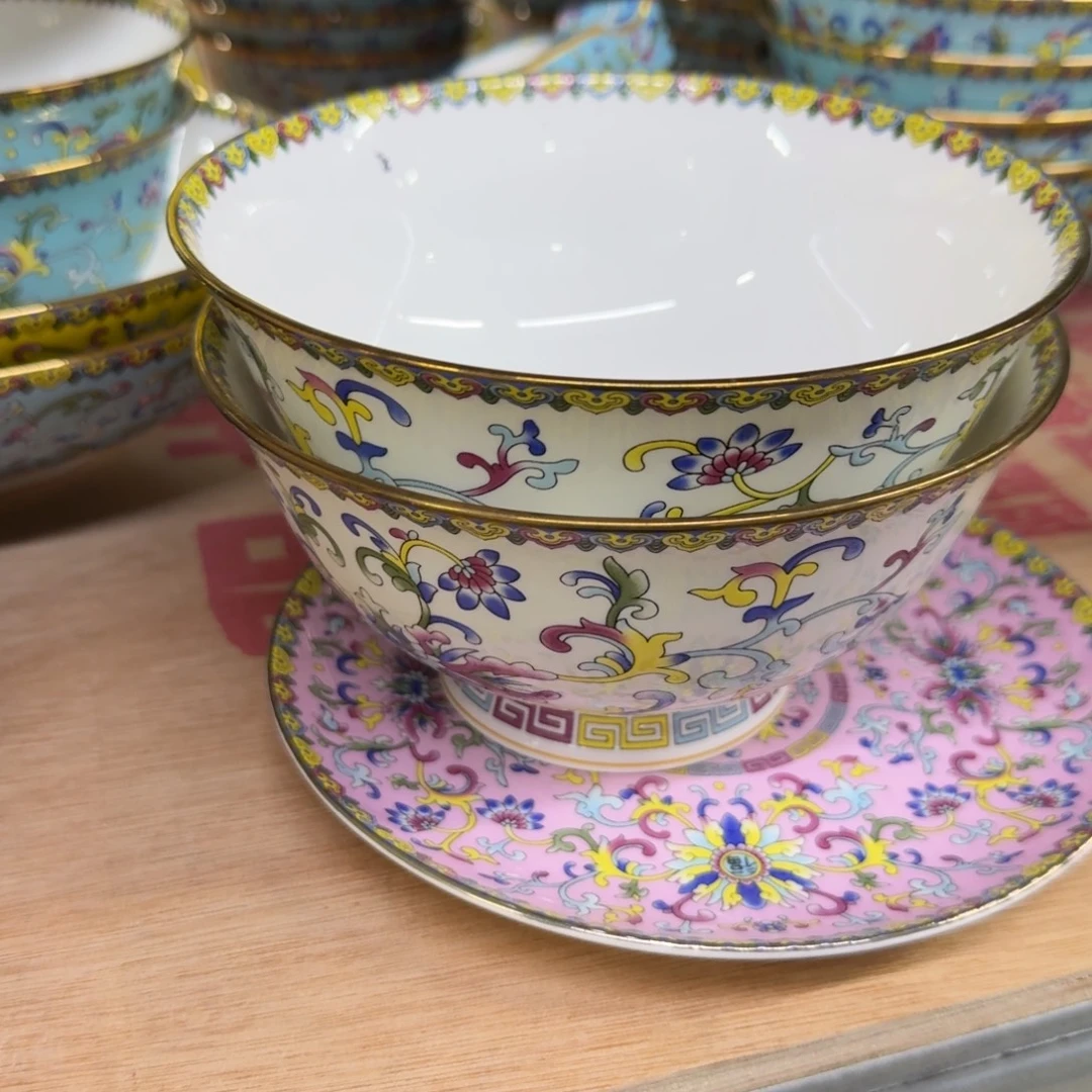 瓷景德镇珐琅彩餐具