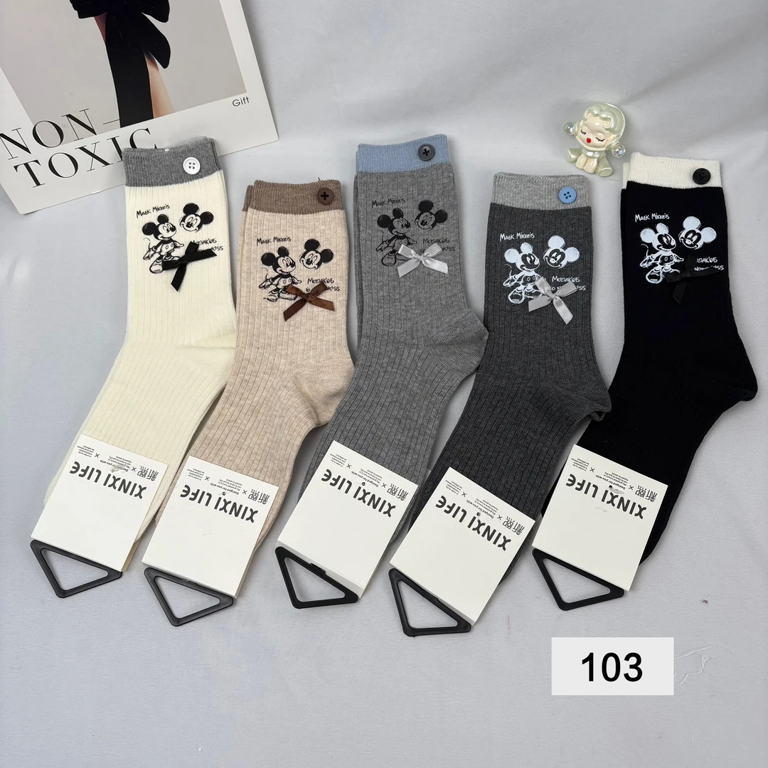 103新熙女士中筒袜休闲百搭