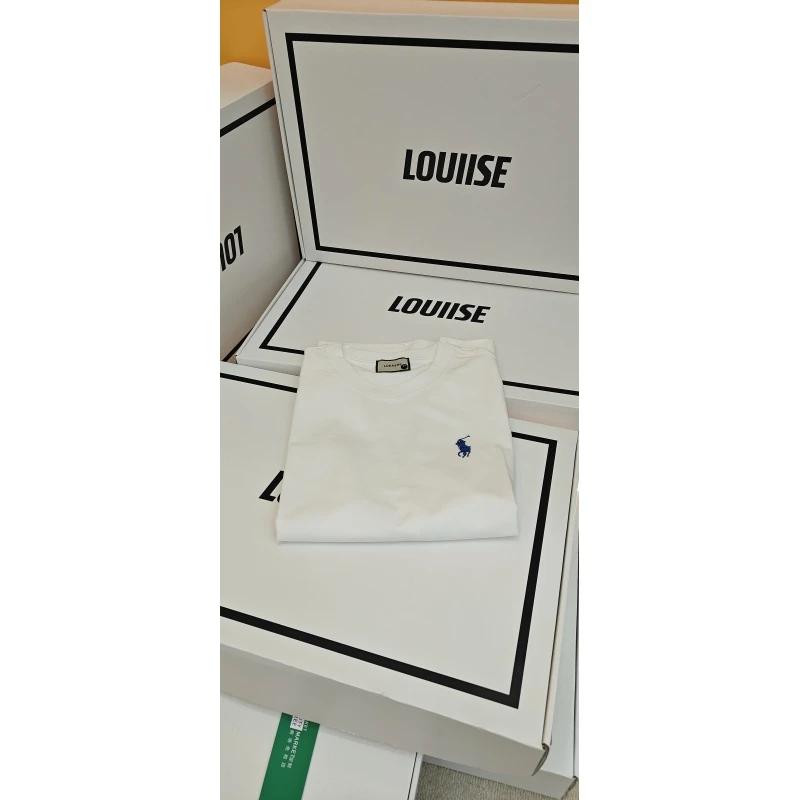 心心《1号-简约圆领马球》夏季上新潮奢时尚重磅短袖-A18201