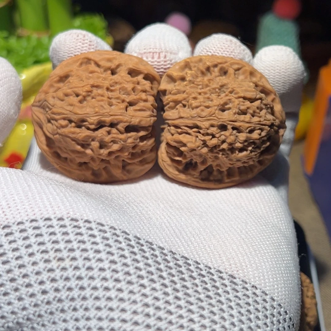 吊坠文玩核桃42墩子 凹底