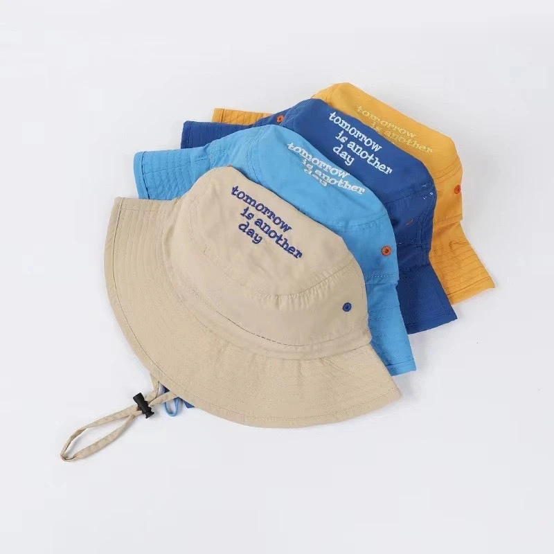 ins宝宝帽子春秋儿童渔夫帽男童遮阳帽夏季薄款女童防晒帽盆帽潮
