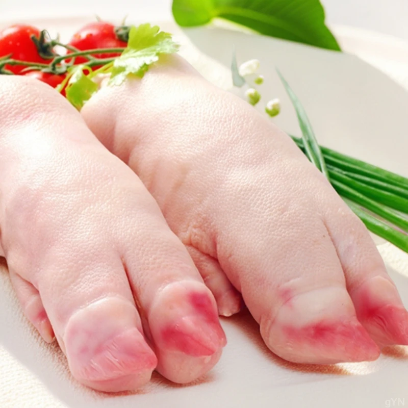 猪蹄斤 猪脚 冷冻对半片烧烤食材蹄猪脚片生猪猪蹄20开切卤菜新鲜