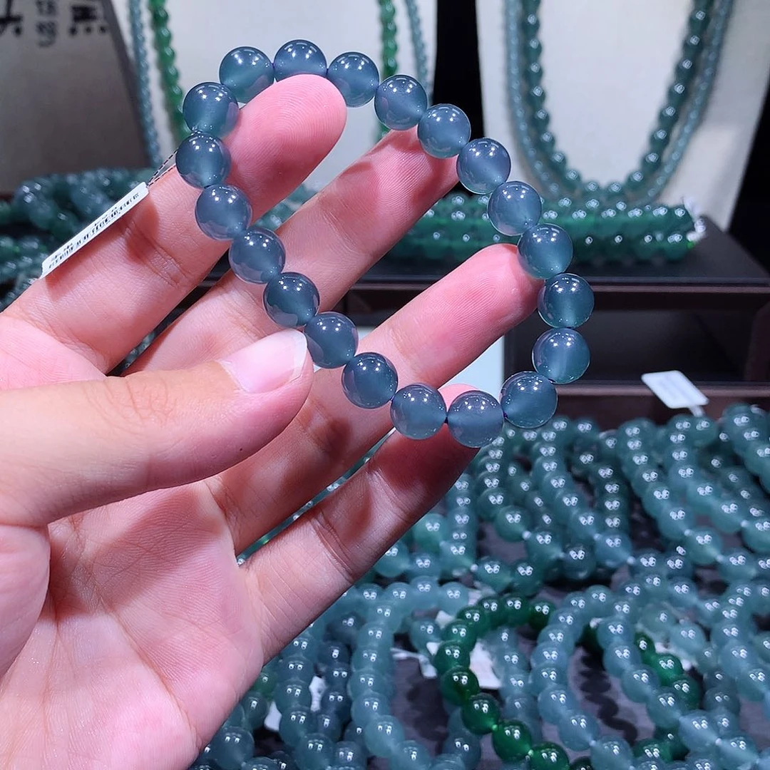 未镶嵌手链翡翠天然a货翡翠手串9.8
