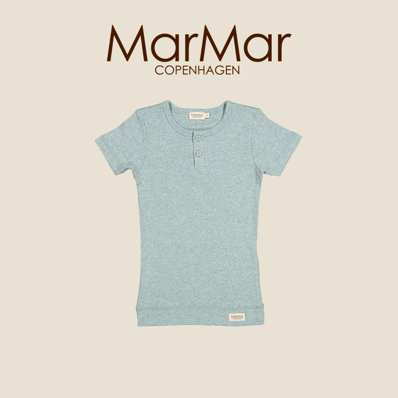 MarMar春夏儿童开扣圆领莫代尔短袖T恤系带短裤五分裤