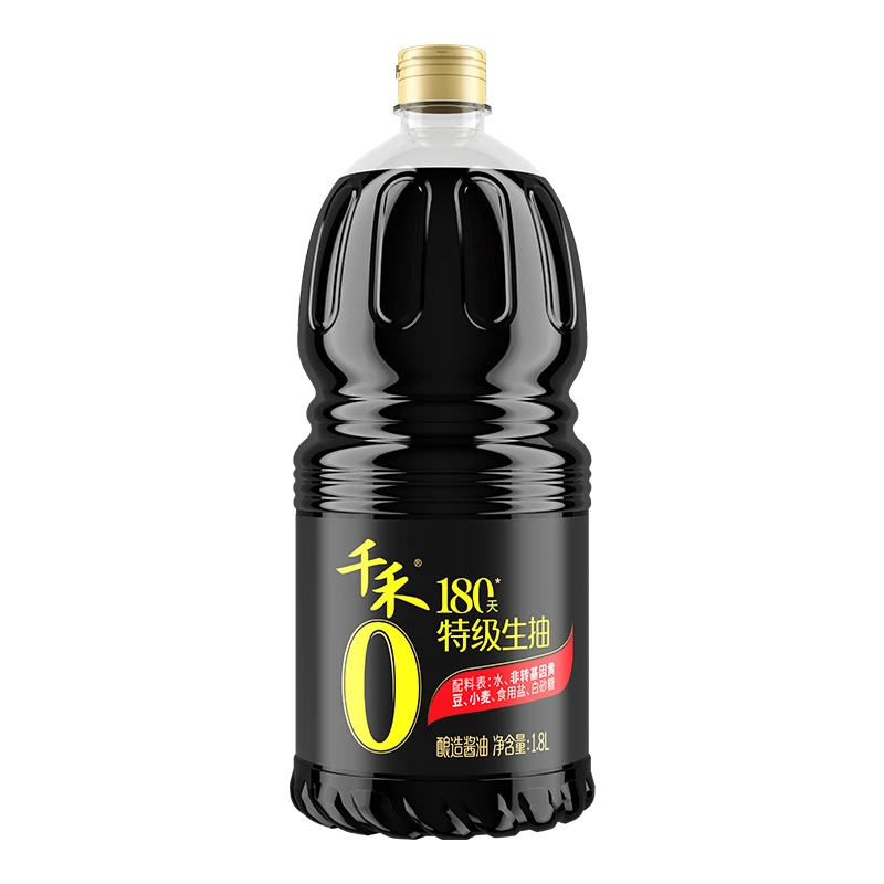 千禾180天特级生抽1.8L/桶