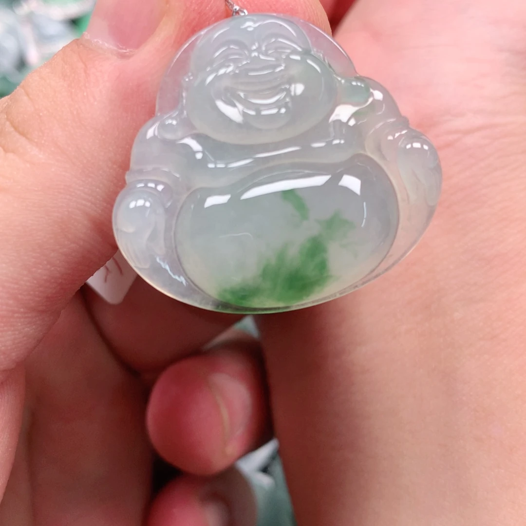 颈饰未镶嵌翡翠天然翡翠A货