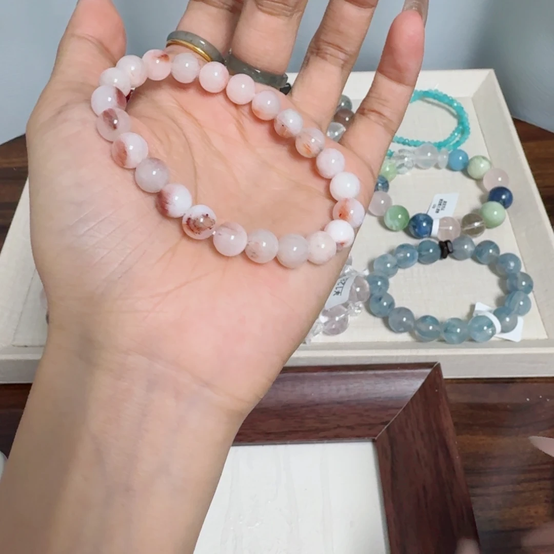 墨***欣水晶手串未镶嵌48小时鉴赏