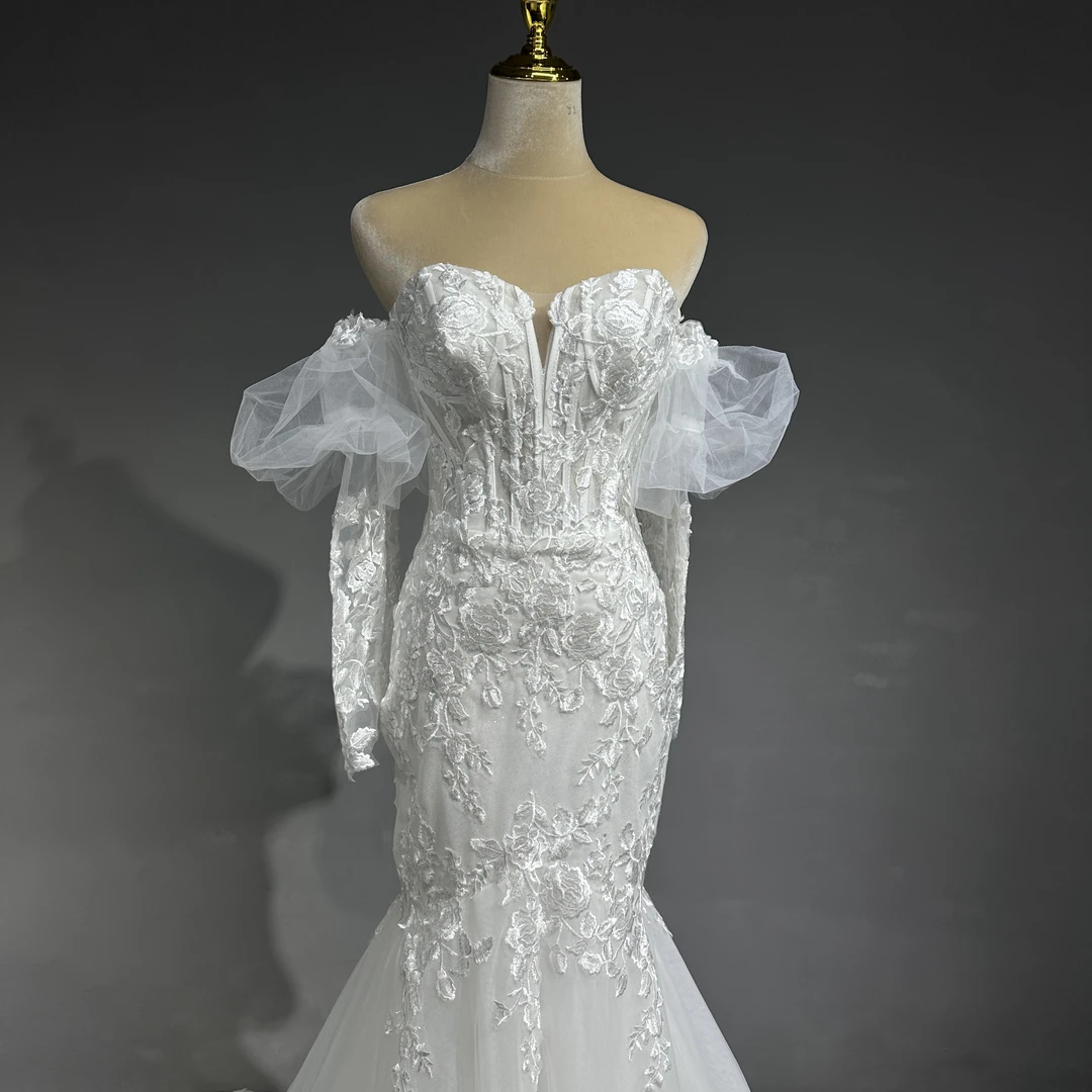 爆款蕾丝鱼尾优雅气质（新娘勿拍）