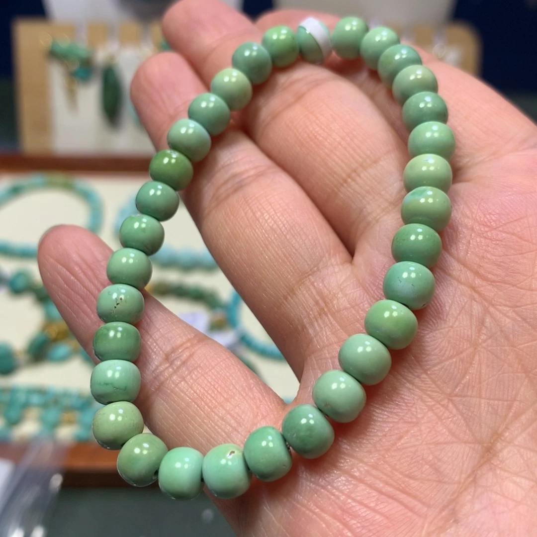 ****米绿松石未镶嵌单圈