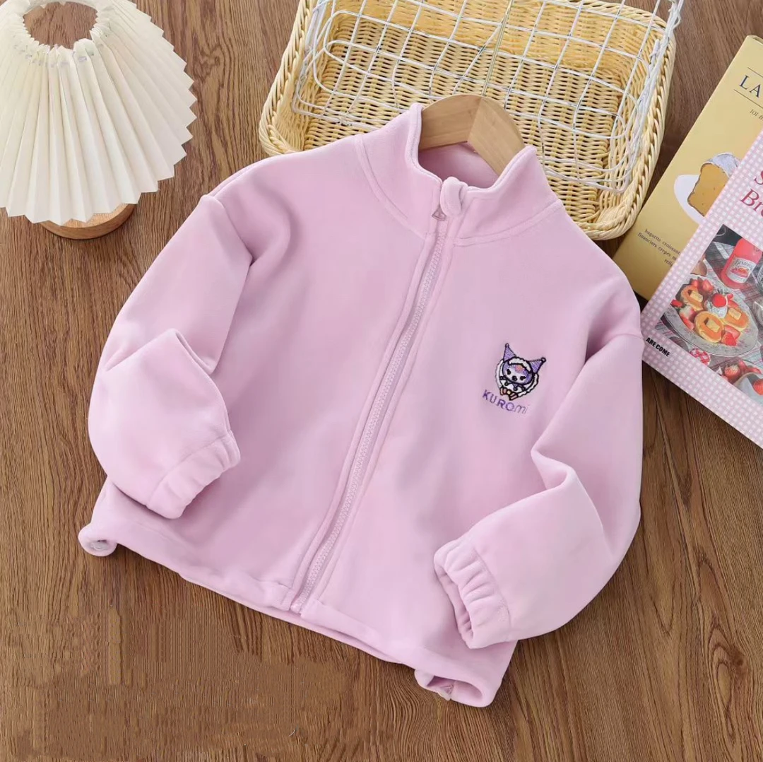 儿童双面奥粒绒外套秋冬新款时尚百搭外套上衣加厚保暖立领外穿