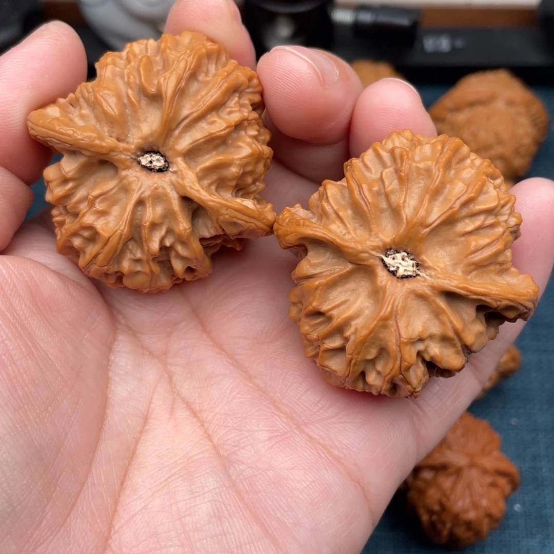 把件文玩核桃全品十字底苹果园46