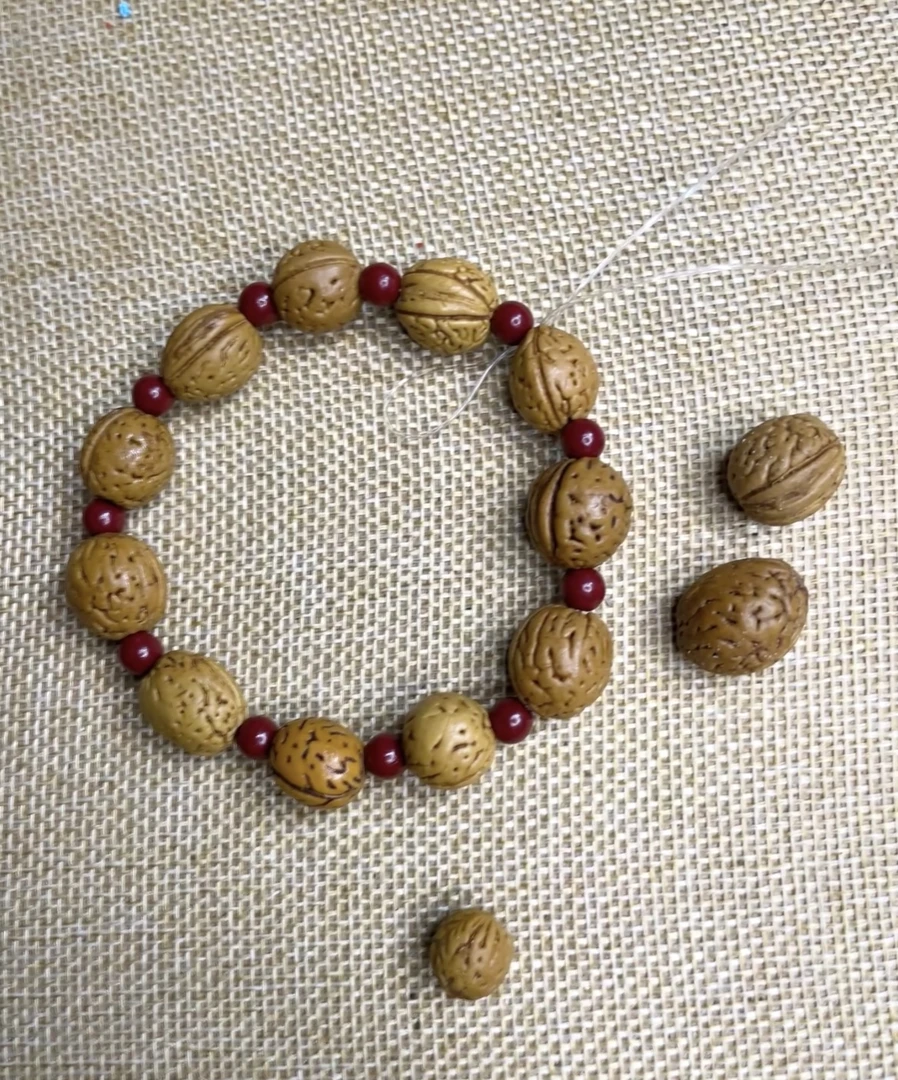 桃核盘玩手串朱砂辟 挡 驱 护平安一桃压百木一木镇千邪