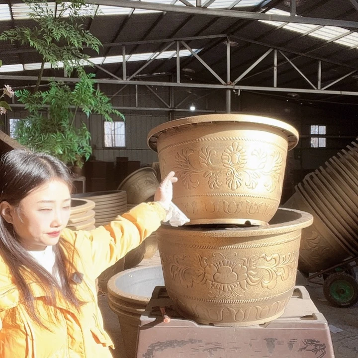 圆形70花盆2个有孔