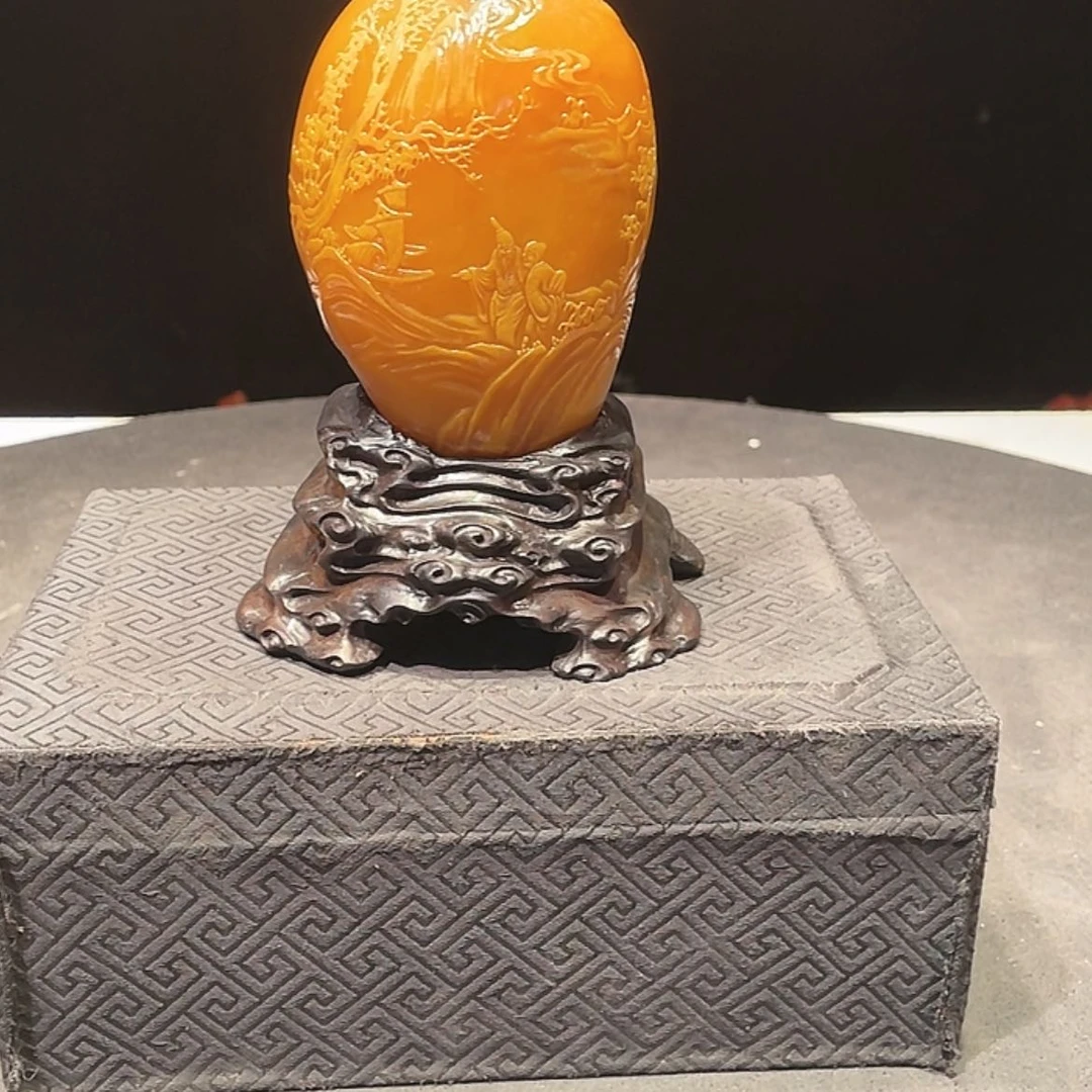 【闪购商品】寿山石自****3山水画作品欣赏