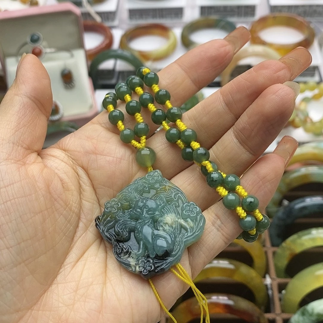 蛇纹石玉手镯合金樱**舍