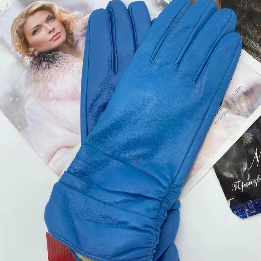 真皮羊皮手套男女同款